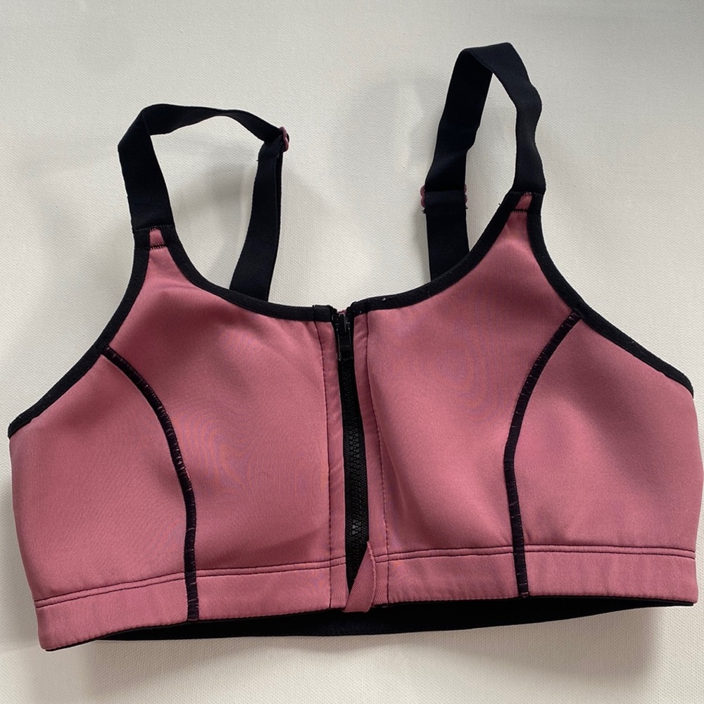 Very supportive pink sports bra